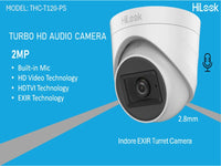Hilook 2Mp Dome Camera 2.8Mm Built Mic