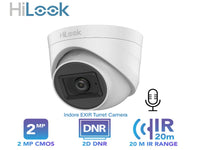 Hilook 2Mp Dome Camera 2.8Mm Built Mic