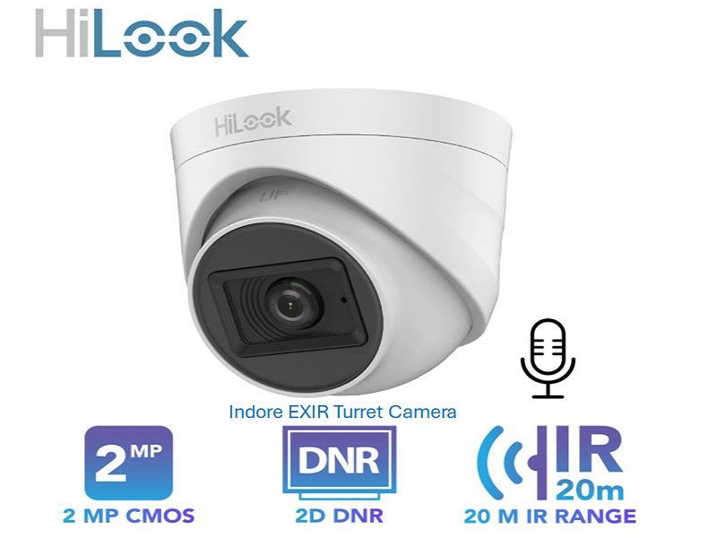 Hilook 2Mp Dome Camera 2.8Mm Built Mic