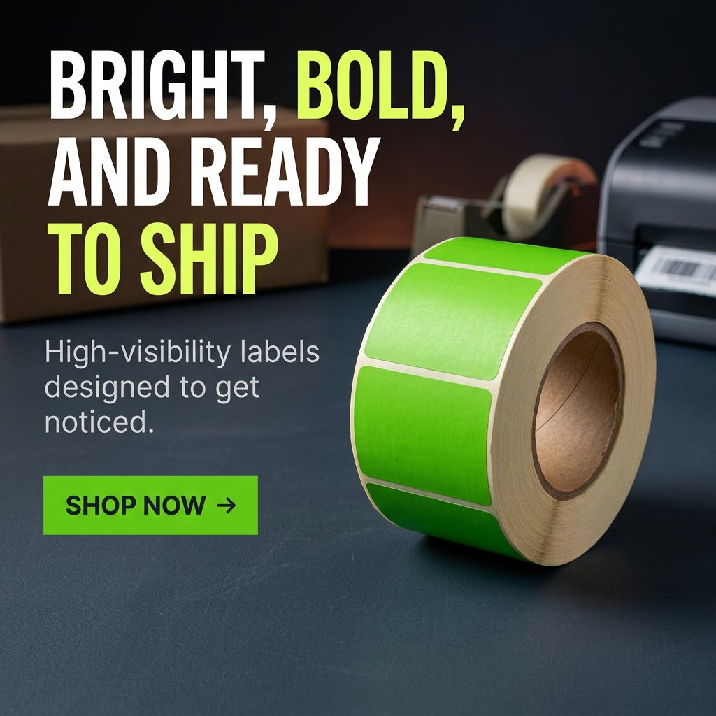 Thermal Label 40x30mm Green 1000 Per Rol – view 4