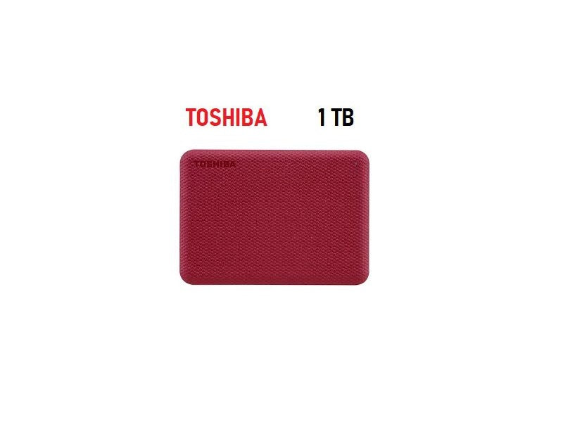TOSHIBA 1Tb Ext Hdd Canvio Advance Red