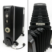 Pre-Owned - Delonghi 14 Fin Oil Heater Black