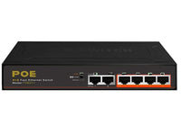 POE Switch 4 Port + 2 Port Uplink 65Watt