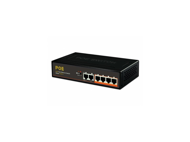 POE Switch 4 Port + 2 Port Uplink 65Watt