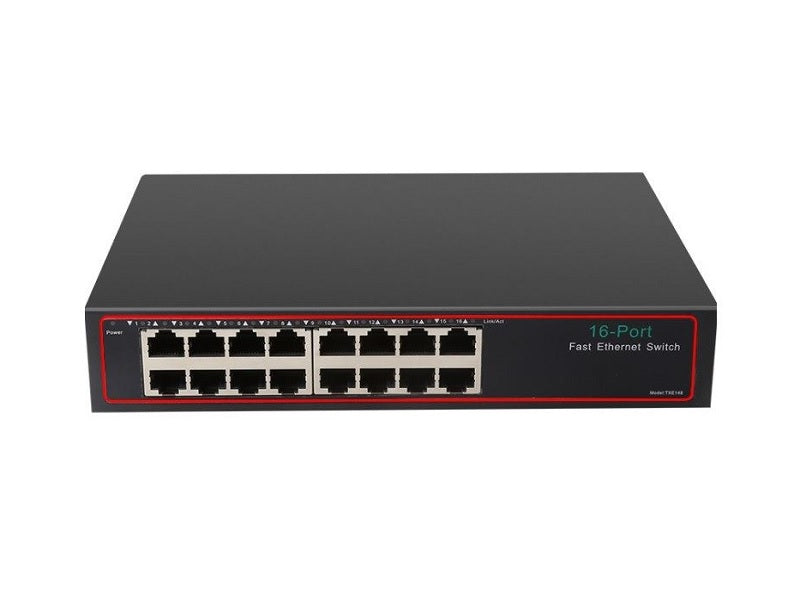 16 Port 10/100Mbps Network Switch