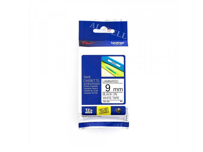 BROTHER Tz Laminated Tape 9Mm Blk/Wh