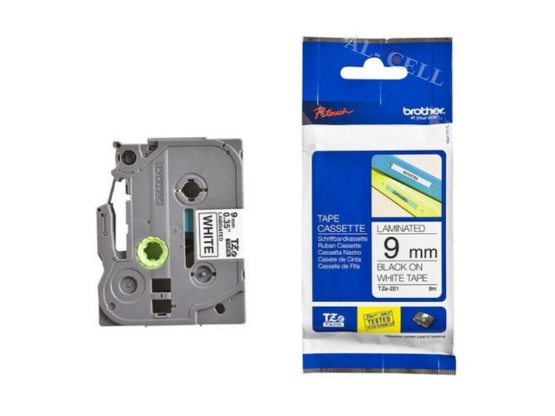 BROTHER Tz Laminated Tape 9Mm Blk/Wh