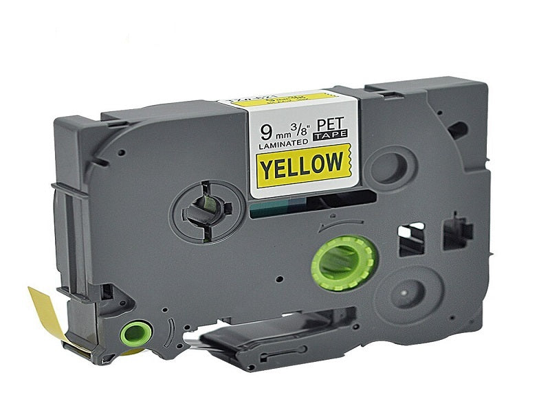 BROTHER  Laminate Tape 9Mm Blk/Yellow 8M