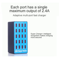 UCS-20P1 20-Port USB Charging Station - Desktop Multi-Device Charger – view 3
