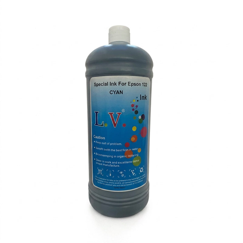 ZATECH Universal Cyan Ink 1 Litre for Epson - Compatible Refill Bottle
