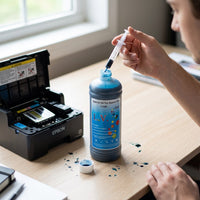ZATECH Universal Cyan Ink 1 Litre for Epson - Compatible Refill Bottle