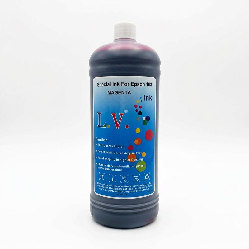 ZATECH Universal Magenta Ink 1 Litre for Epson - Compatible Refill Bottle