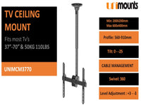 UNIMOUNTS 37" To 70" Ceiling Mount Brack