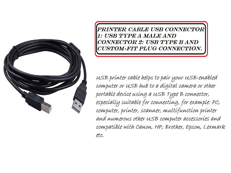 CABLE Printer Usb 10Mtr