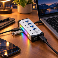4-in-1 USB 3.0 Multi-Port Hub Adapter PC