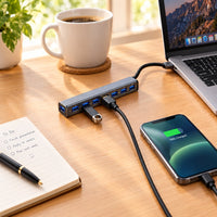 7-Port USB 3.0 Metal Hub High Speed Silv