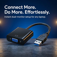 USB 3.0 to VGA Female Adapter - External Display Converter, Mirror & Extend