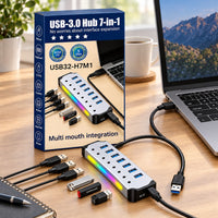 7-in-1 USB 3.2 Multi-Port Hub Adapter PC