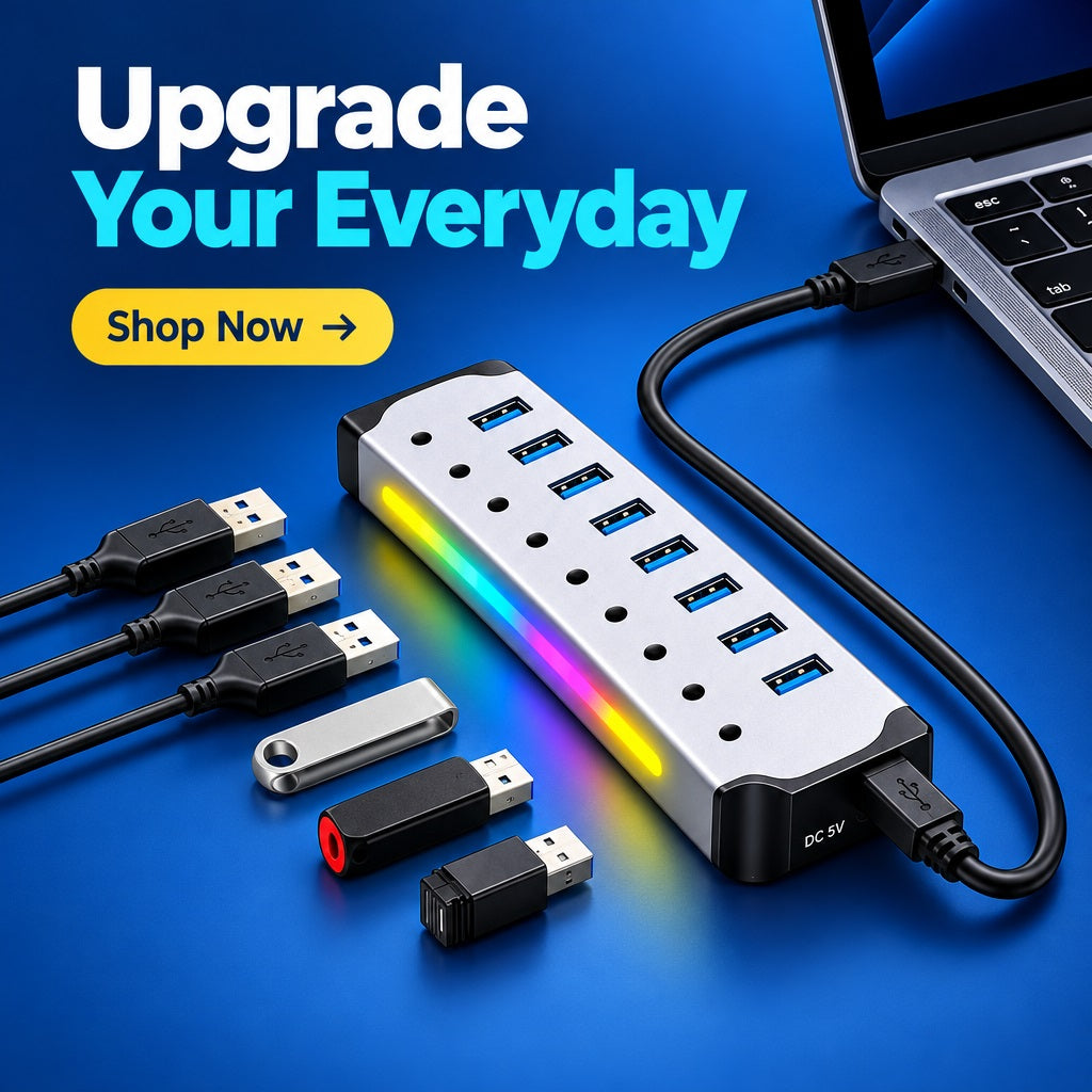 7-in-1 USB 3.2 Multi-Port Hub Adapter PC
