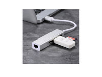 USB 2.0 3 Port Hub Fast Ethernet Adaptor