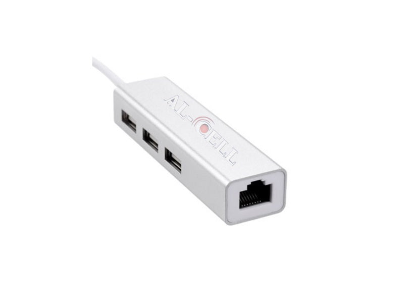 USB 2.0 3 Port Hub Fast Ethernet Adaptor