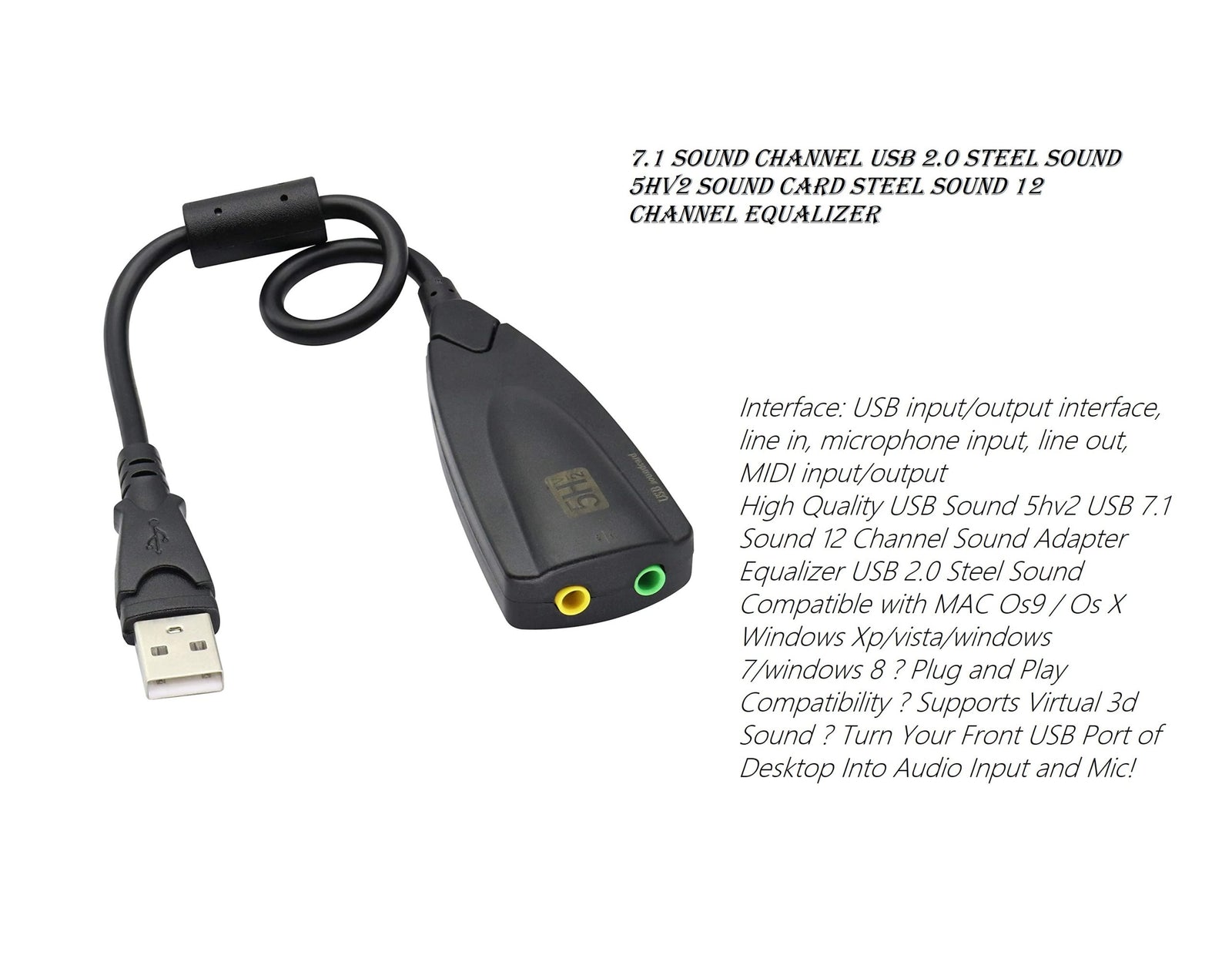 USB Sound Card 7.1 5Hv2