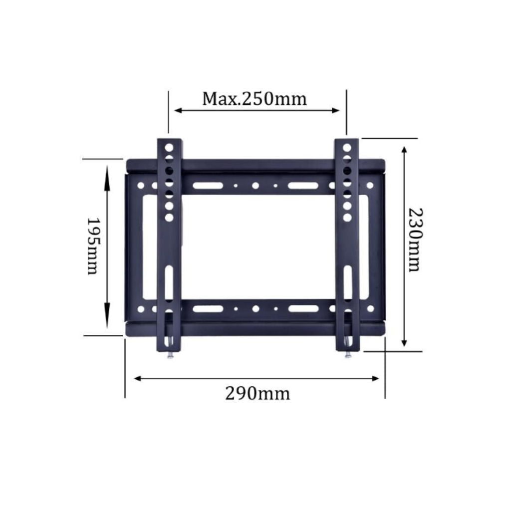 V-STAR TV Wall Bracket 14" to 42" - Compact Fixed LCD & LED Mount – view 3