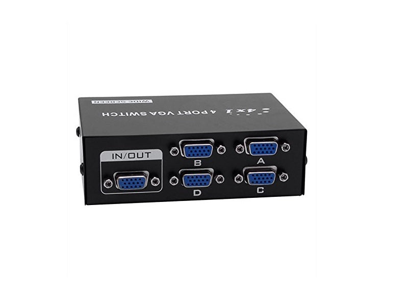 4 Port Vga Switch 1920 X 1080 Res Wi-Sc
