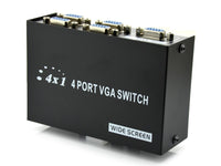 4 Port Vga Switch 1920 X 1080 Res Wi-Sc