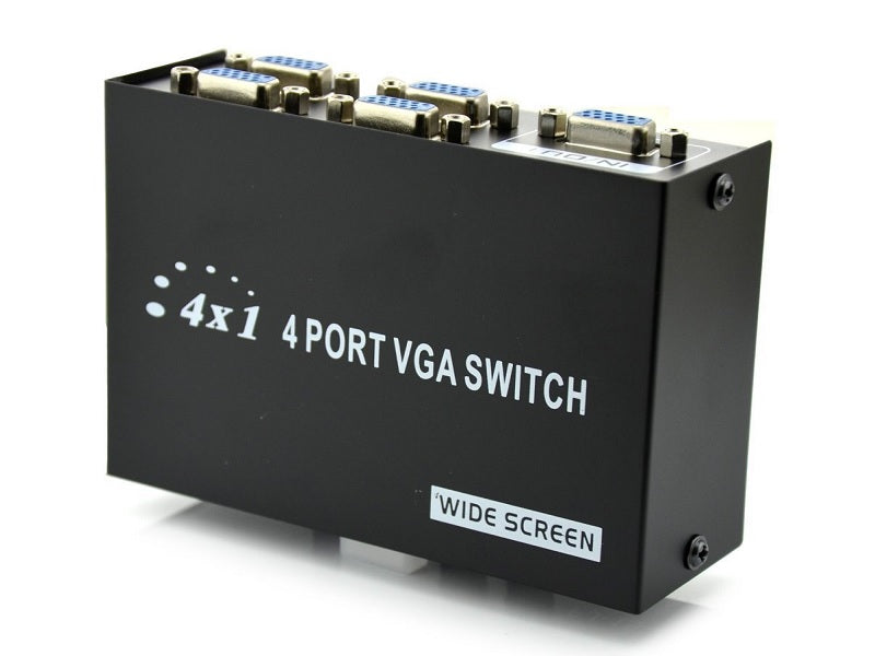 4 Port Vga Switch 1920 X 1080 Res Wi-Sc