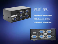 ZATECH 4 Port Vga Splittervga-2004
