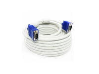 VGA Cable 10 Mtr White With Ferrite