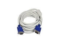 VGA Cable 10 Mtr White With Ferrite