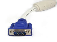 VGA Cable 10 Mtr White With Ferrite