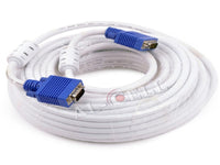 VGA Cable 15Mtr White With Ferrite