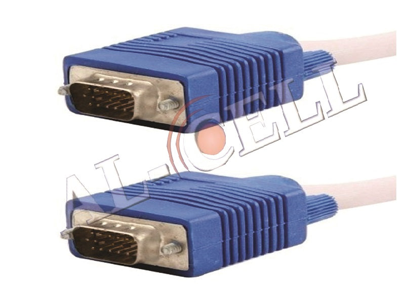 VGA Cable 20 Mtr White With Ferrite