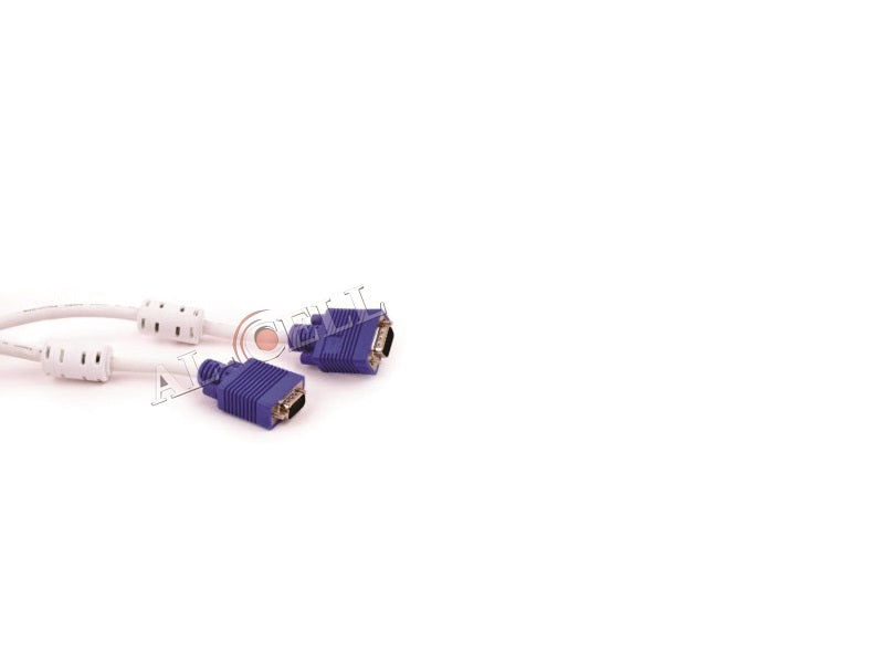 VGA Cable 30 Mtr White With Ferrite