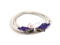 VGA Cable 3Mtr White With Ferrite