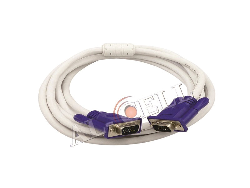 VGA Cable 3Mtr White With Ferrite
