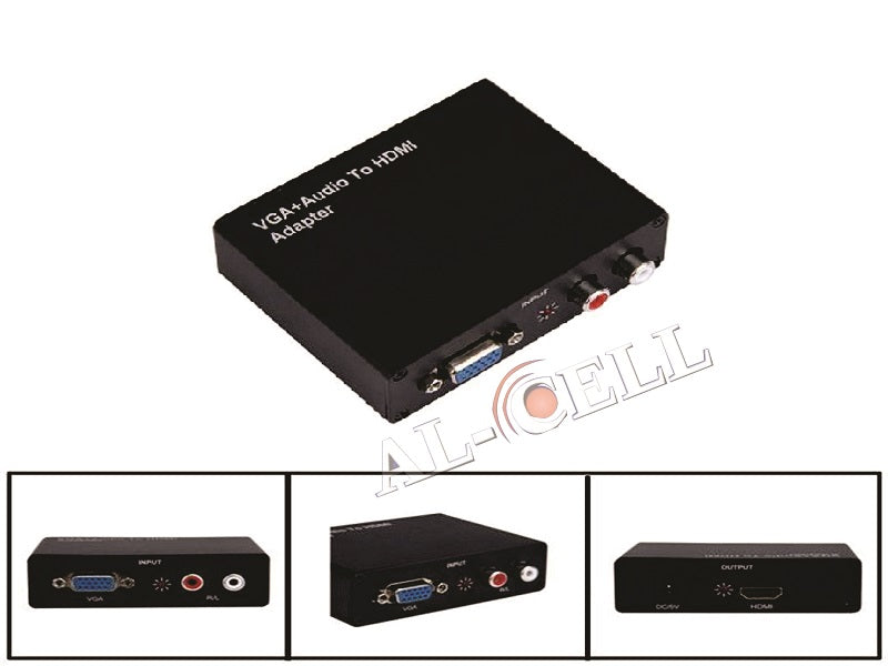 VGA + R/L To Hdmi Adapter