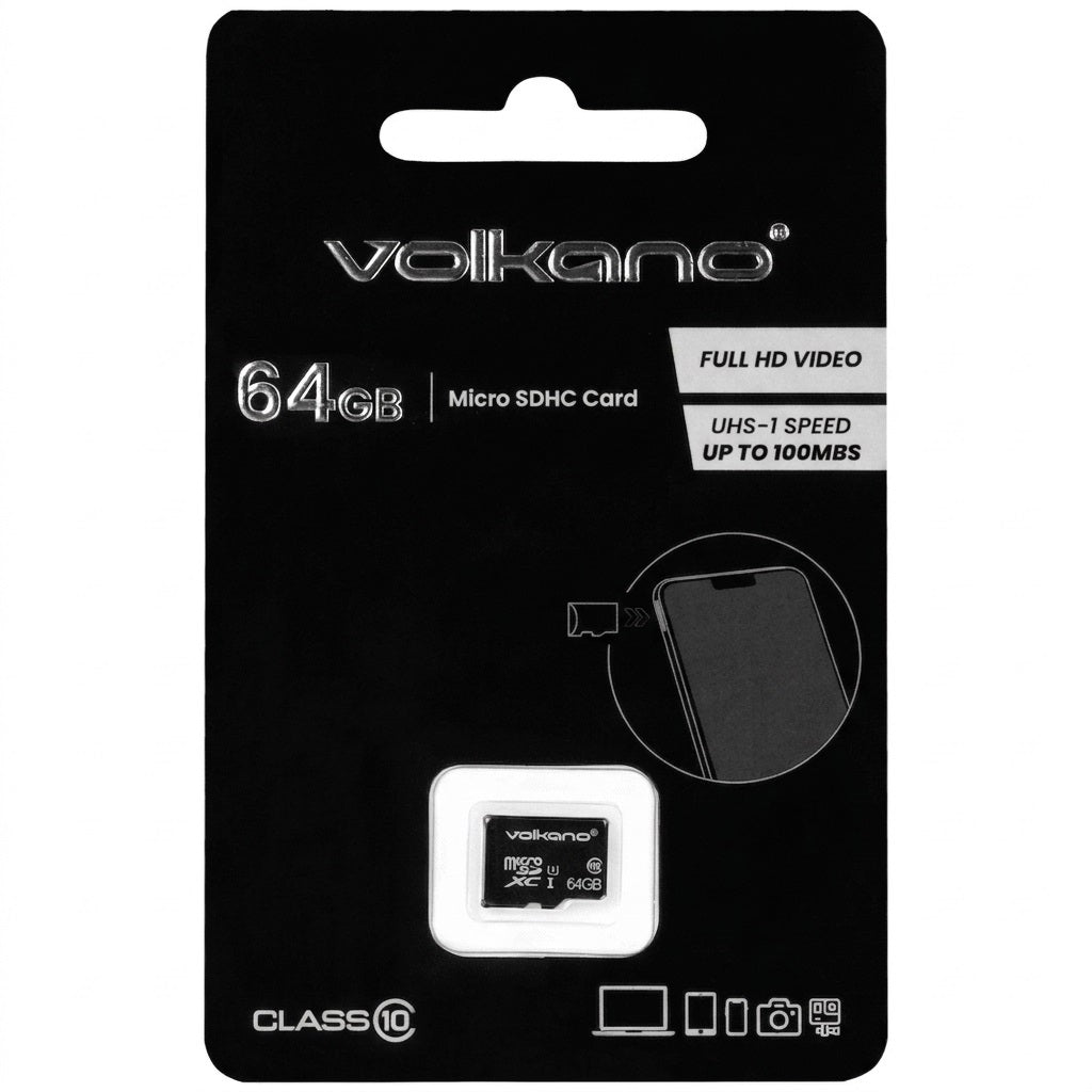 Volkano 64GB Micro SD Card Class 10