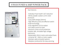 8 Way Fused 4 Amp Power Pack