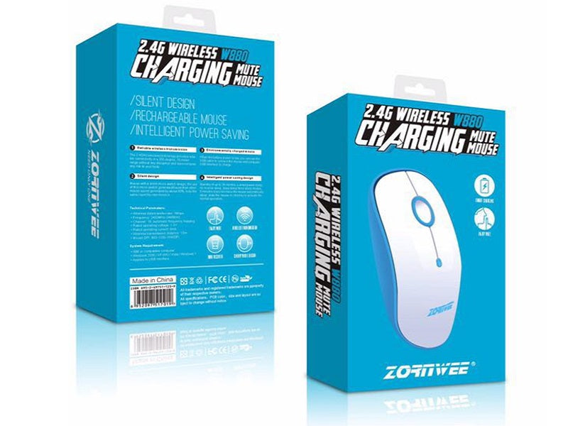 ZORNWEE Wireless Rechargeble Mouse 2.4Gh