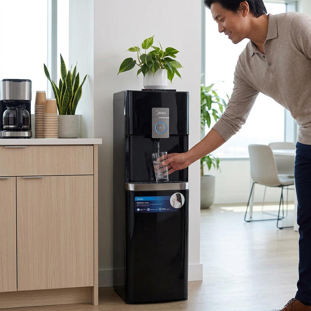 MIDEA Bottom Loading Water Dispenser YL2036S-Black Color(Open-Box)
