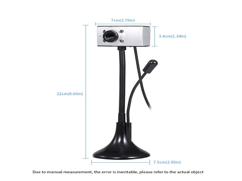 WEB Cam 480P With Built In Mic + Stand