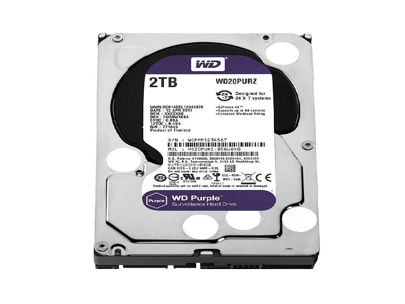 WD 2Tb Surveillance Drive For CCTV