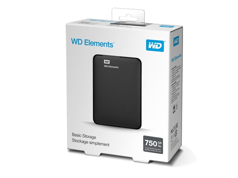 WD Elements Portable 750Gb Black