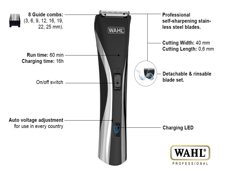 Wahl Hair And Beard Cordless LCD Hair
