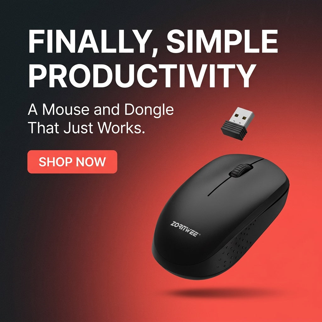 ZORNWEE Wireless Optical Mouse for Lapto
