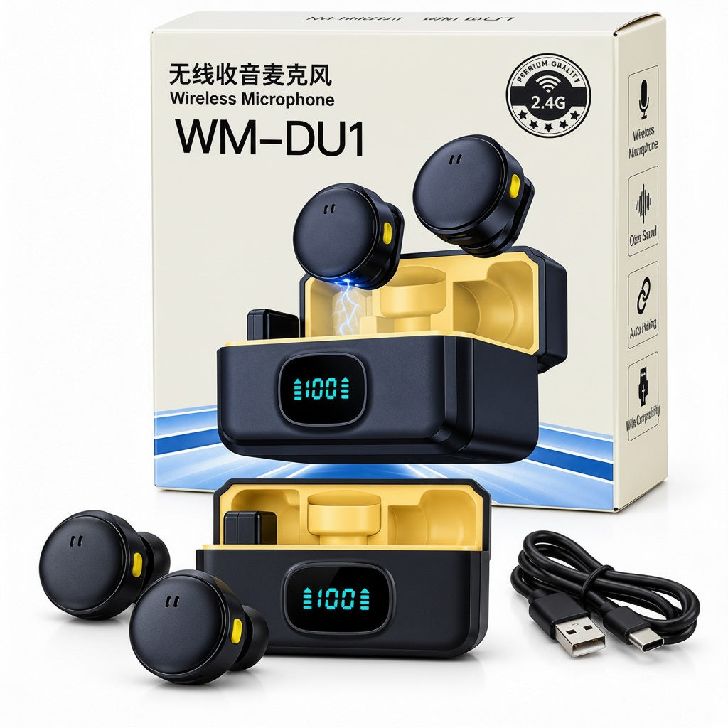 WM-DU1 Dual Wireless Lavalier Microphone